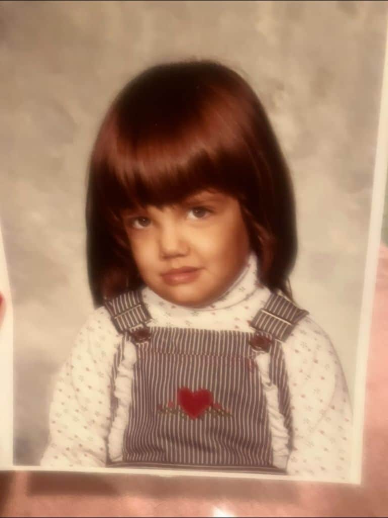 La actriz ha compartido esta foto suya siendo una niña con motivo de su cumpleaños
