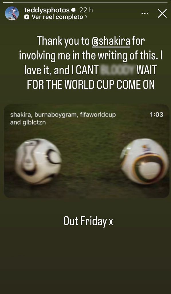 El mensaje de Ed Sheeran a Shakira.
