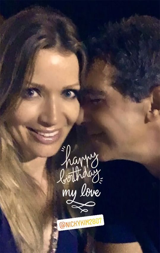 Antonio Banderas y Nicole Kimpel