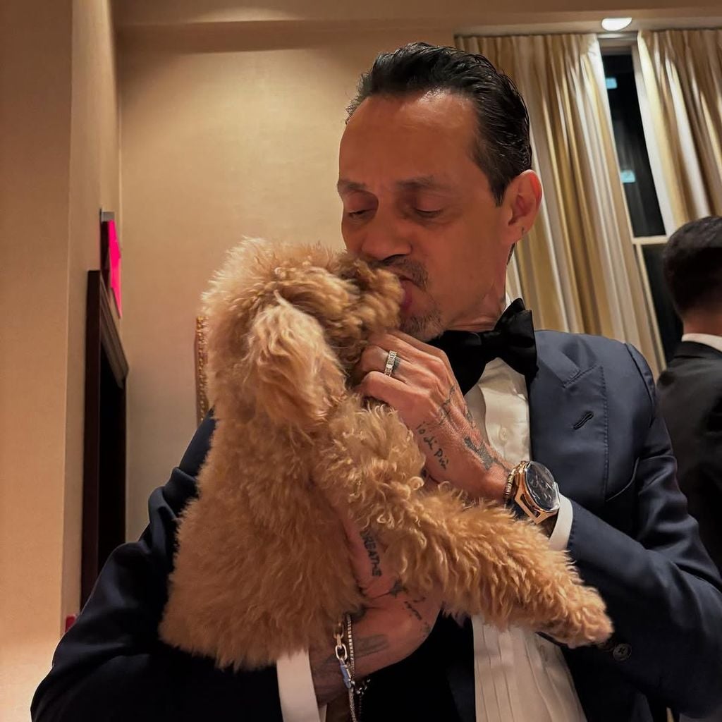 Ana Navarro captó este tierno momento entre Marc Anthony y Chacha