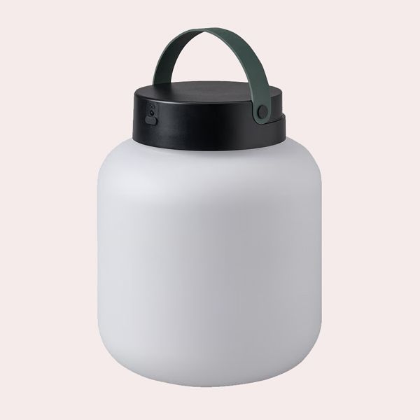 Lámp LED portátl, a pilas, blanco/gris oscuro, 22 cm
