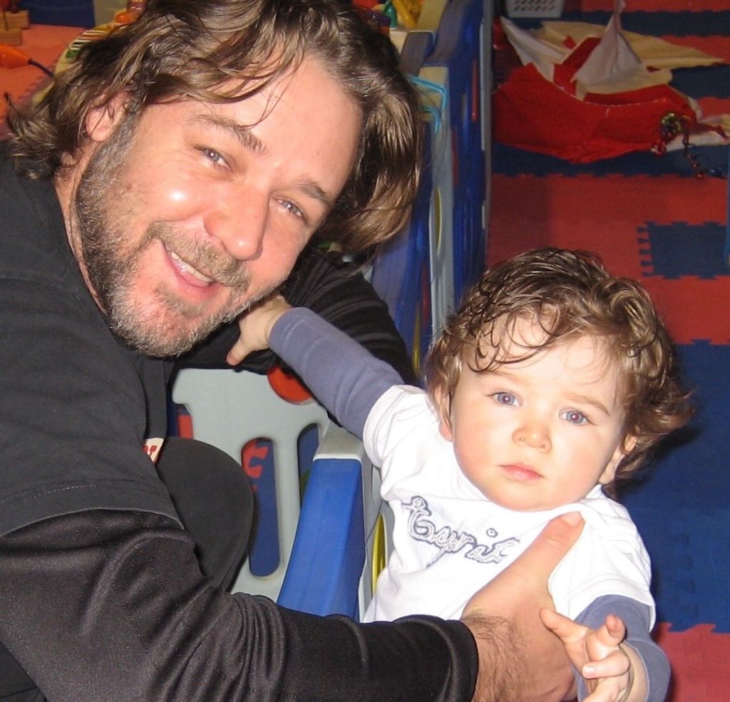 La estrella de Hollywood con su hijo cuando era pequeño