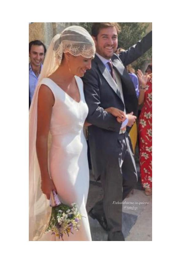 Francisco Montes Parejo y su mujer el día de su boda