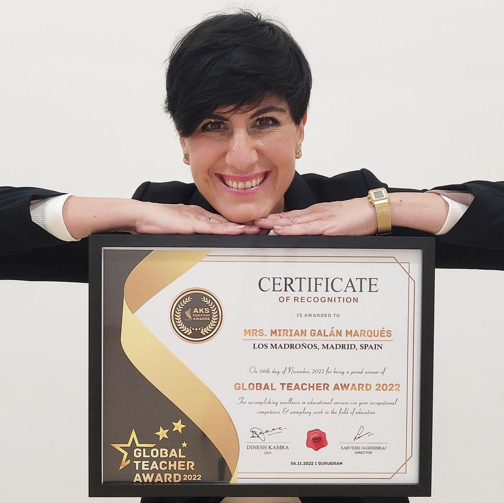 Mirian Galán Marqués, mejor profesora 2022.