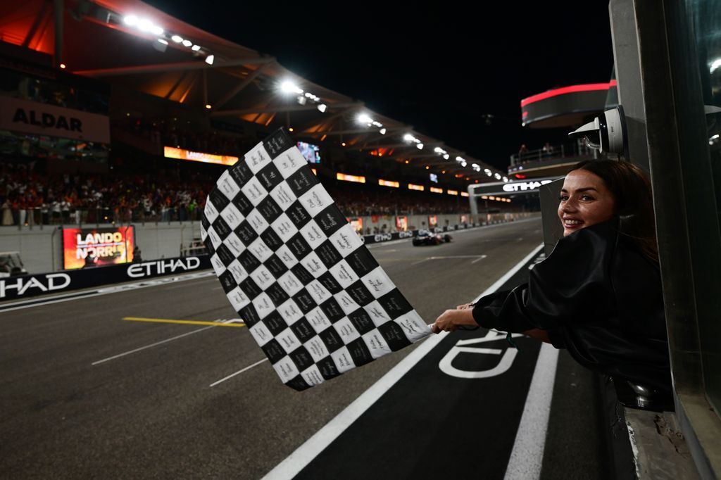 Ana de Armas vivió un fin de semana muy especial en el Gran Premio de Abu Dabi