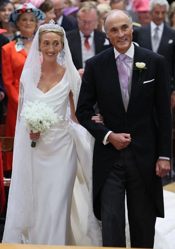 Laura de Bélgica en su boda