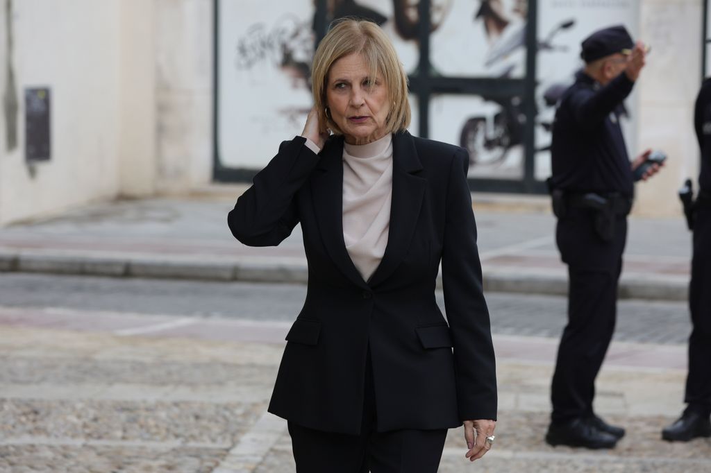 La alcaldesa de Jerez de la Frontera, María José Garcia Pelayo, llega al funeral de Rafael de Paula