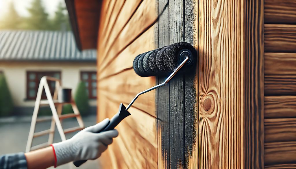 Pintar una fachada de madera