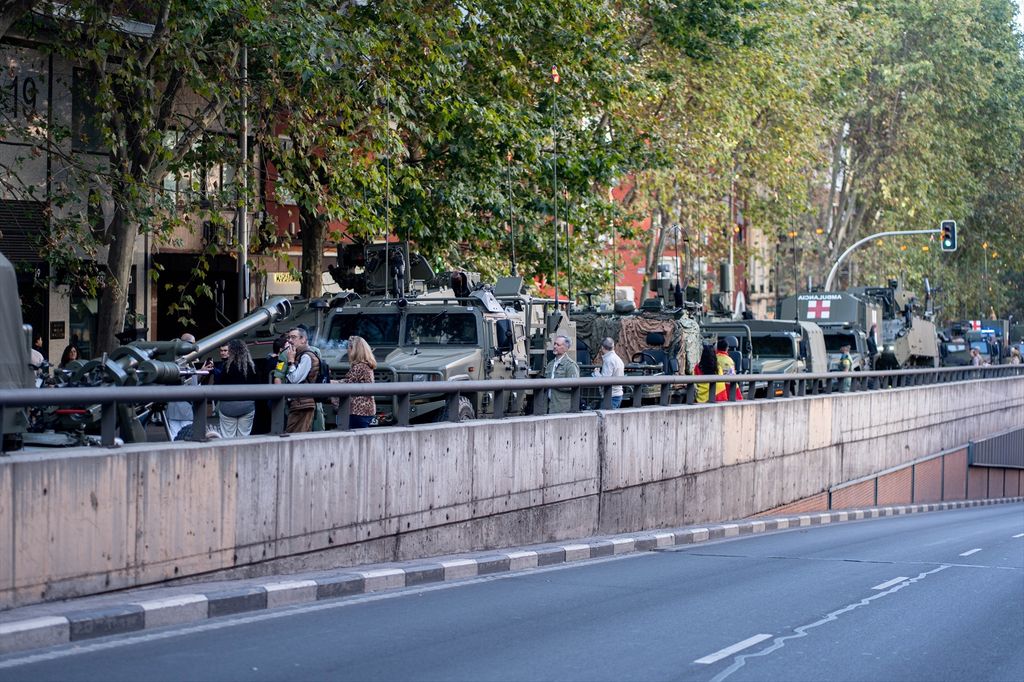Así estaban las calles de Madrid previo al desfile