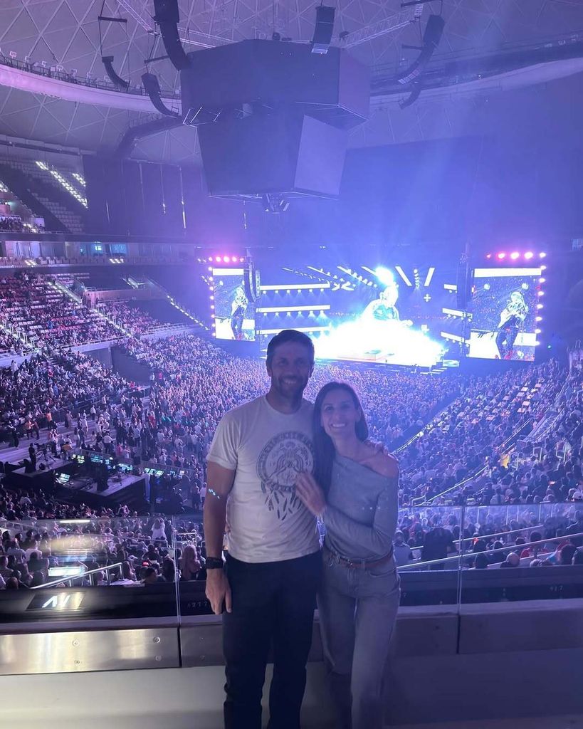 Ana Boyer y Fernando Verdasco en el concierto de Ed Sheeran