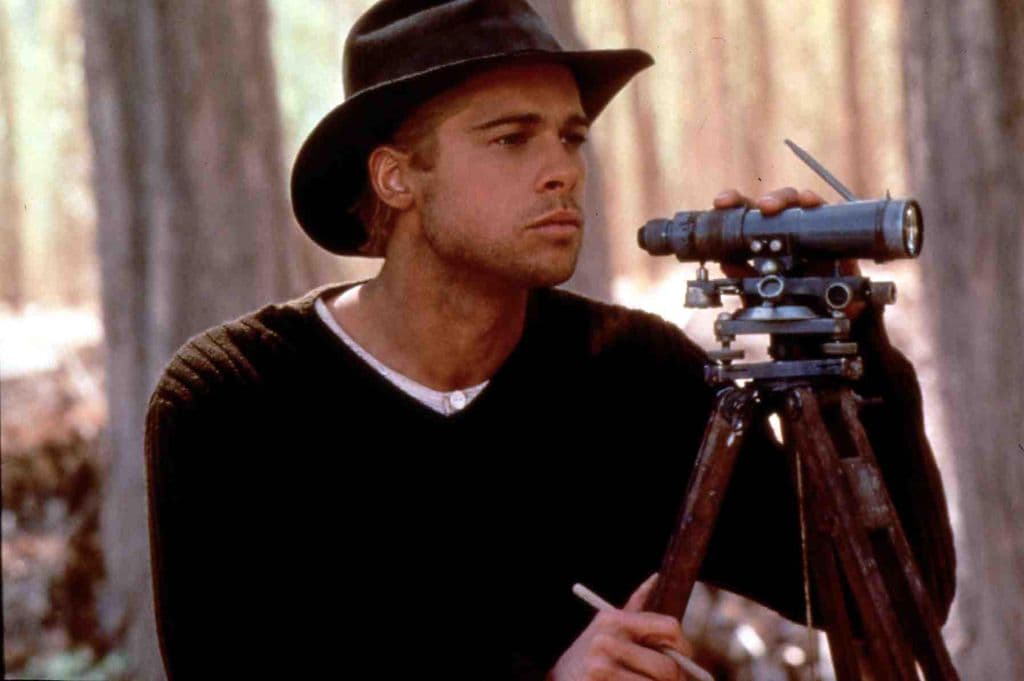Brad Pitt en la película 'Seven Years In Tibet', grabada en Argentina en 1996.