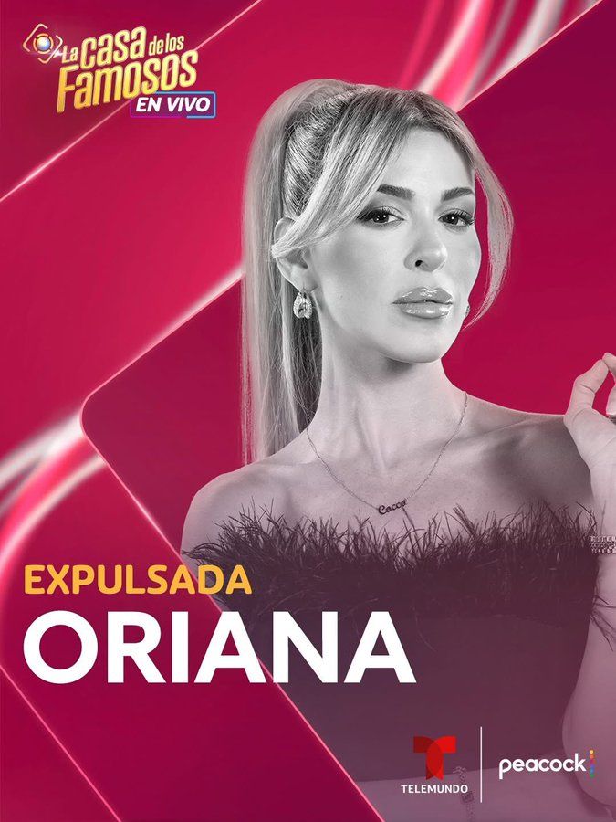 El público votó para expulsar a Oriana de 'La Casa de los Famosos 6'