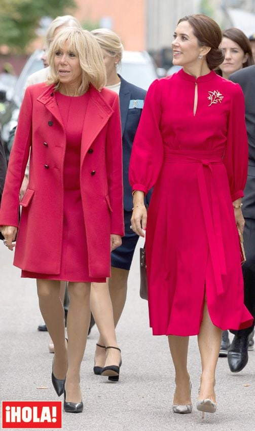 Mary de Dinamarca y Brigitte Macron
