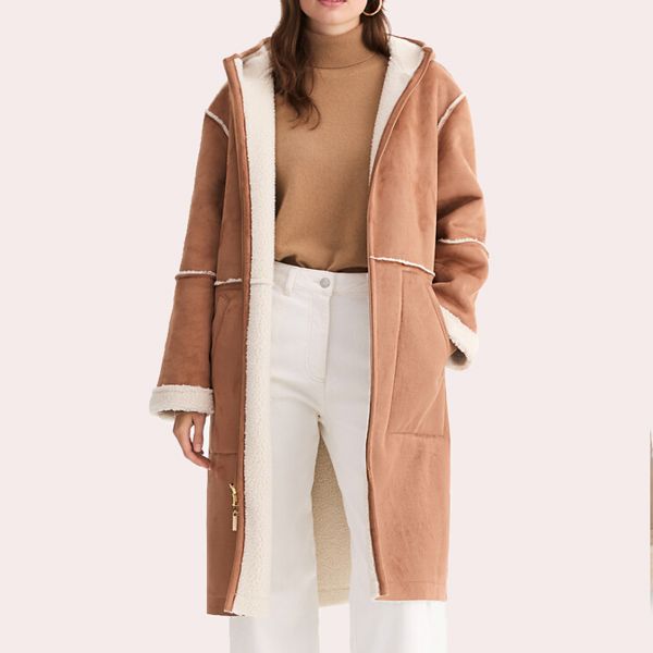 Abrigo largo reversible, de invierno
¡
