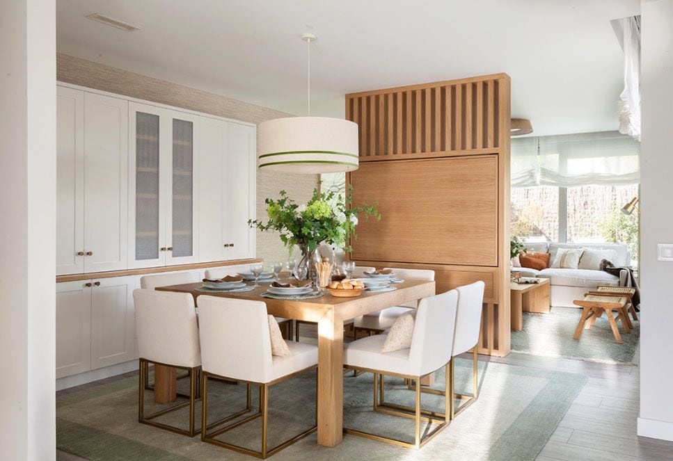 Salón comedor con división