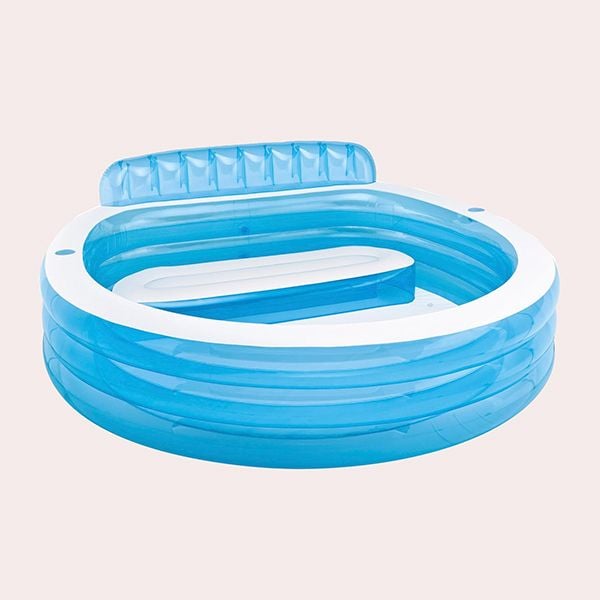 Intex Piscina Hinchable Redonda con Respaldo