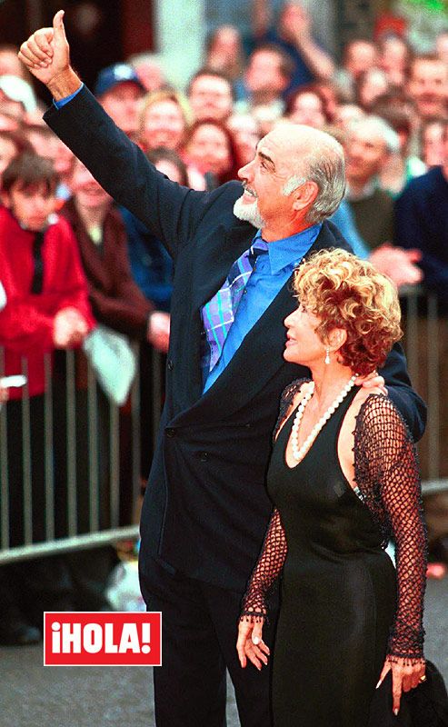 Micheline Roquebrune y Sean Connery