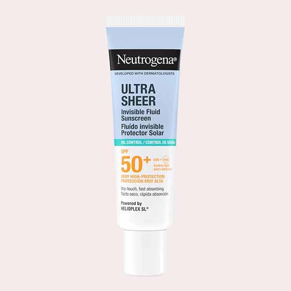 Protector Solar Facial Ultra Sheer Fluido Invisible Oil Control Spf50+ 50 Ml Neutrogena