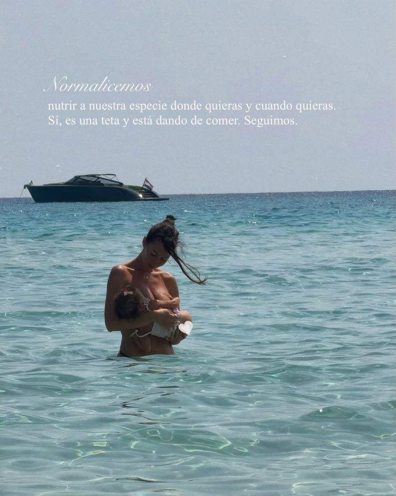 También ha mostrado momentos con su hija Amor