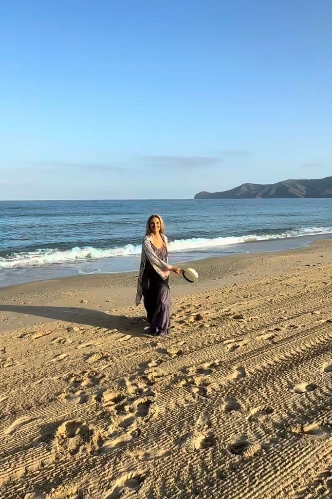 Esther Cañadas en su escapada a Marruecos.