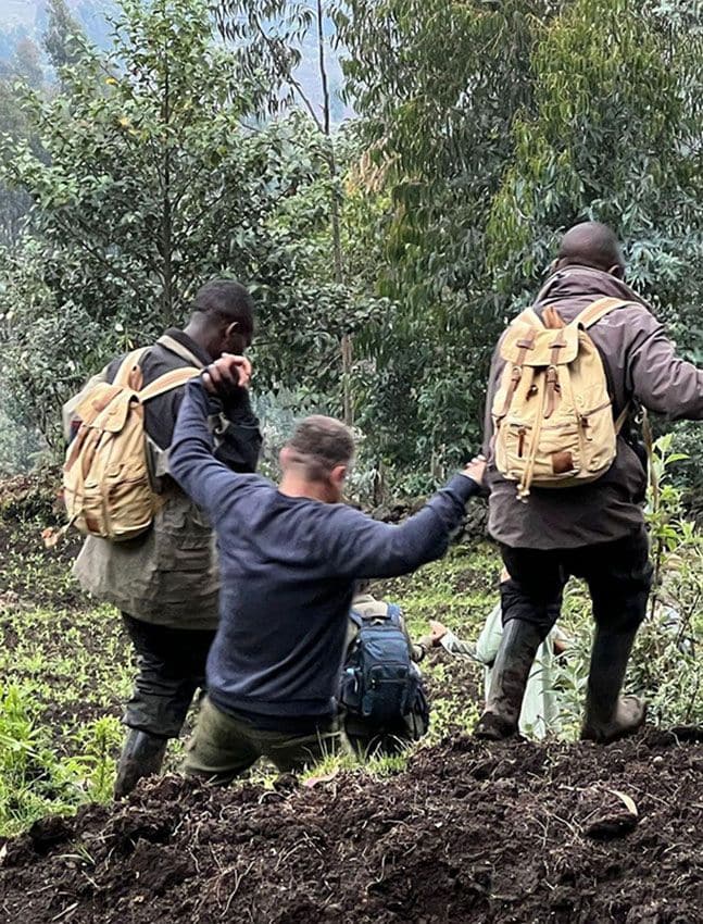 Caída trekking