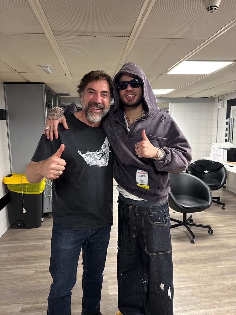Javier Bardem acudió al concierto de Dei V con sus hijos