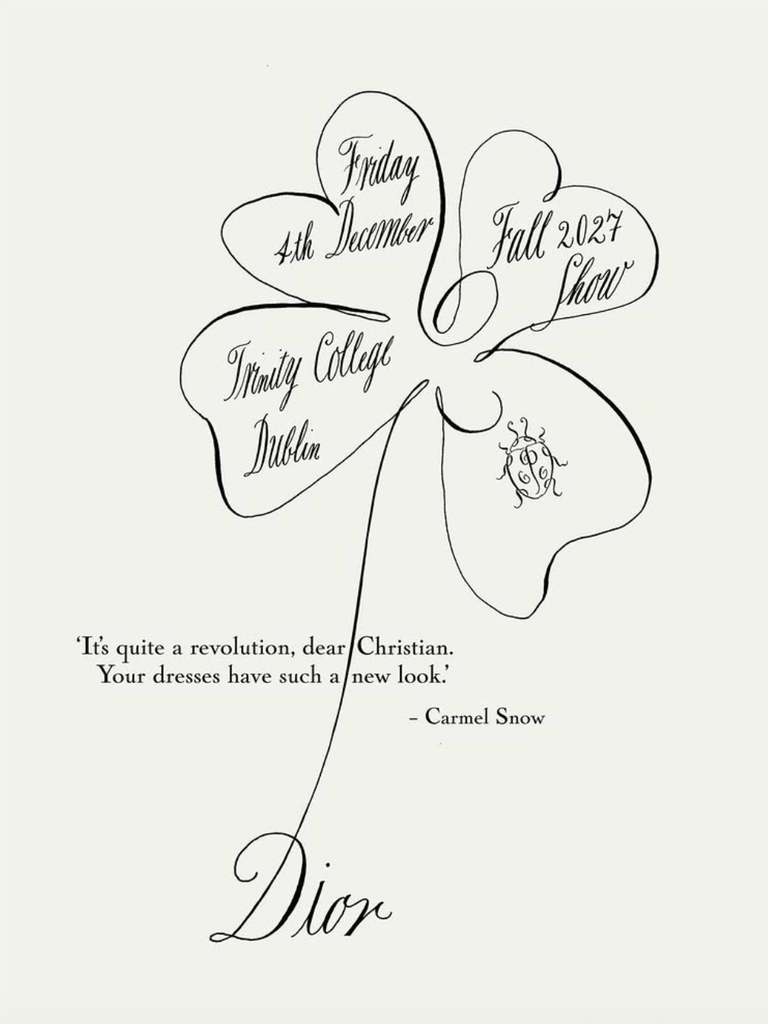 La casa francesa y el diseñador compartieron en redes sociales un "save the date". 