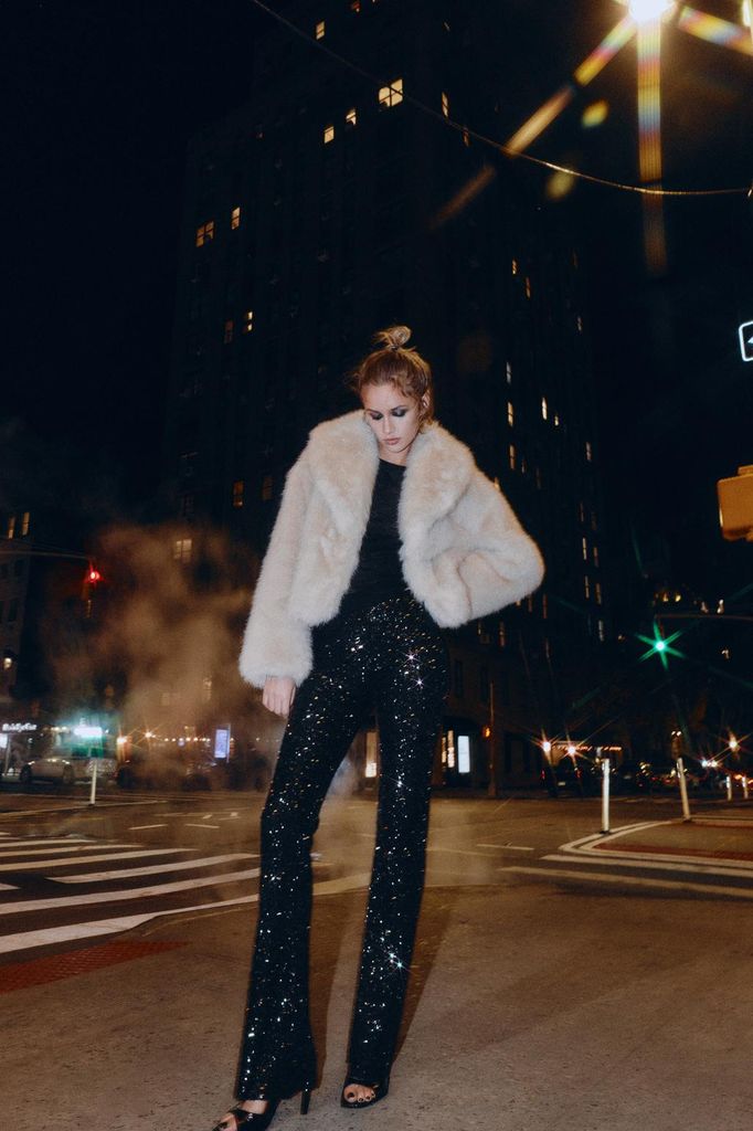 Pantalones de lentejuelas de Zara