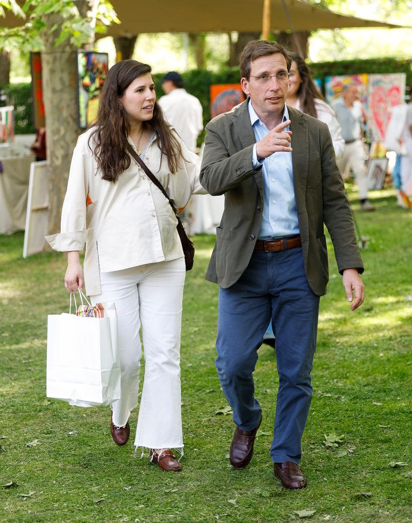 Politician José Luis Martínez-Almeida and Teresa Urquijo y Moreno during CSI5 Global Champions Tour 2025 in Madrid on Friday, 18 May 2025.