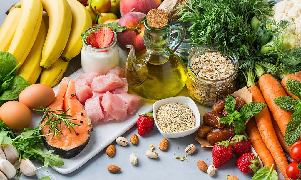 variedad de alimentos