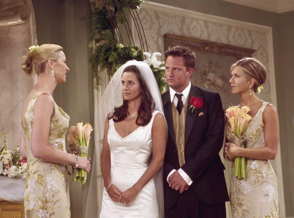 La recordada boda de Monica y Chandler en 'Friends'