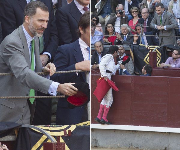 Aunque su padre y su hermana son grandes aficionados a los toros, el rey Feliep no se deja ver en estos eventos tan a menudo
