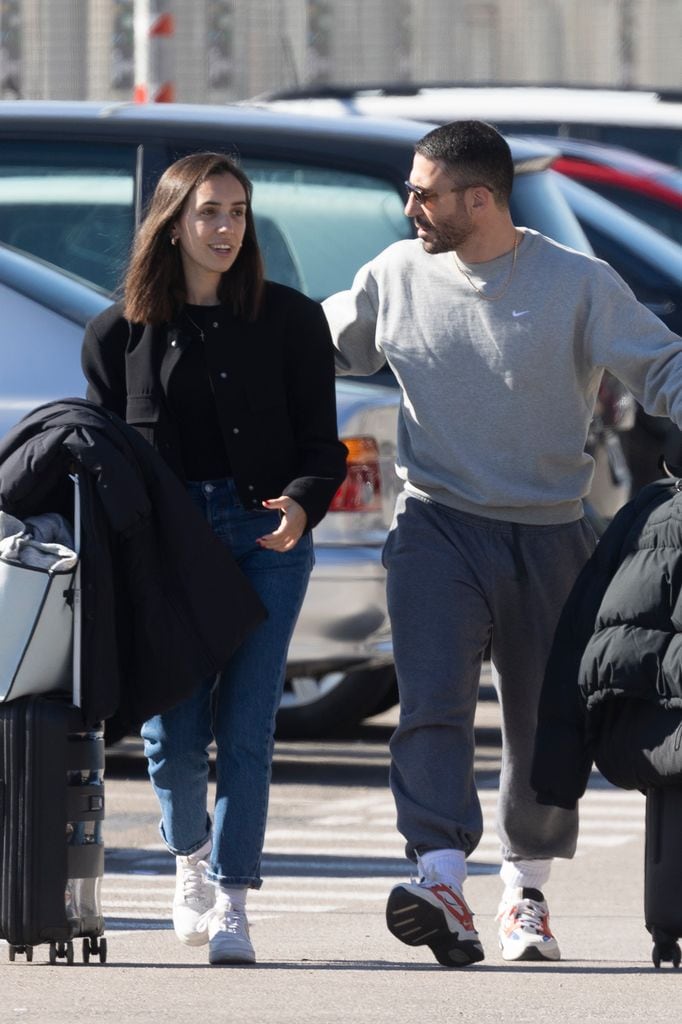 Actor Miguel Angel Silvestre and Rebeca Toribio in Granada, 9 february 2025