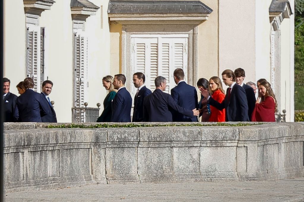 Imagen de algunos de los asistentes al almuerzo celebrado en El pardo