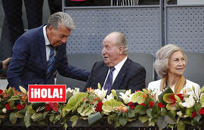 Manolo Santana con el rey Juan Carlos