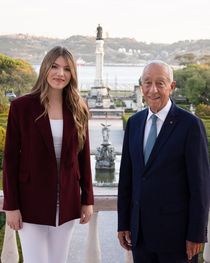 Con el presidente portugués, Marcelo Rebelo de Sousa