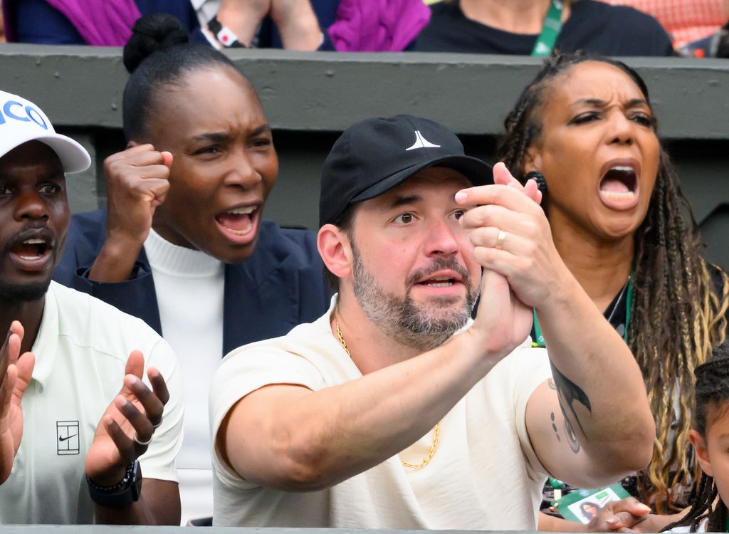 Venus Williams, hermana de Serena, y Alexis Ohanian, su marido