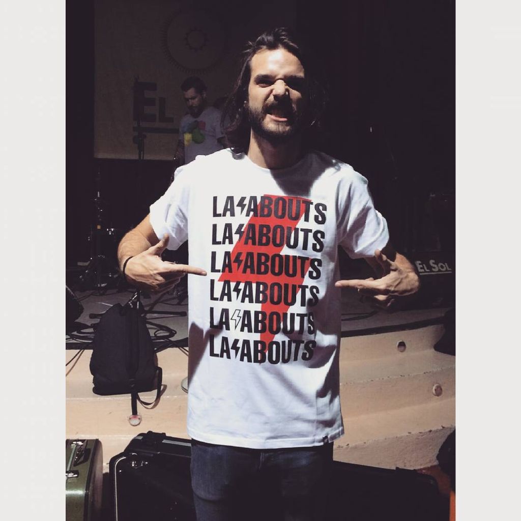 Jon Arias, con su antigua banda Layabouts