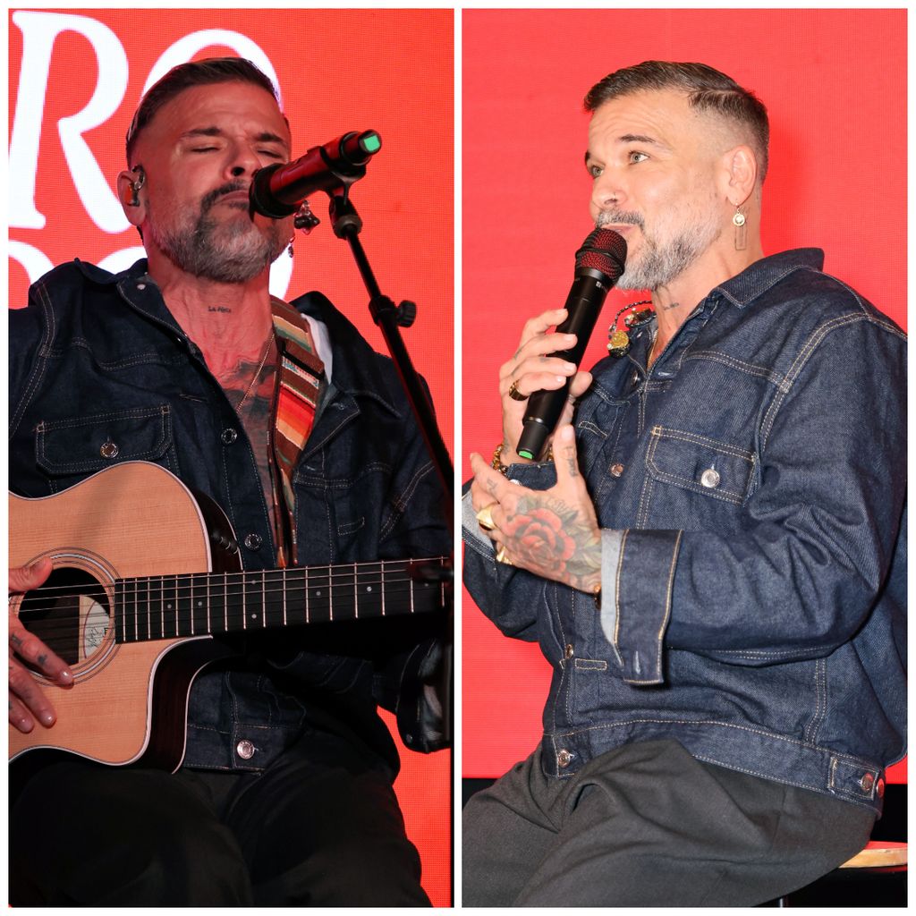 El cantante presentó por primera vez las canciones de su nueva producción en vivo, en un formato íntimo de la mano de ¡HOLA!