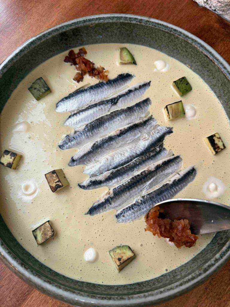 Boquerones en vinagre acevichados
