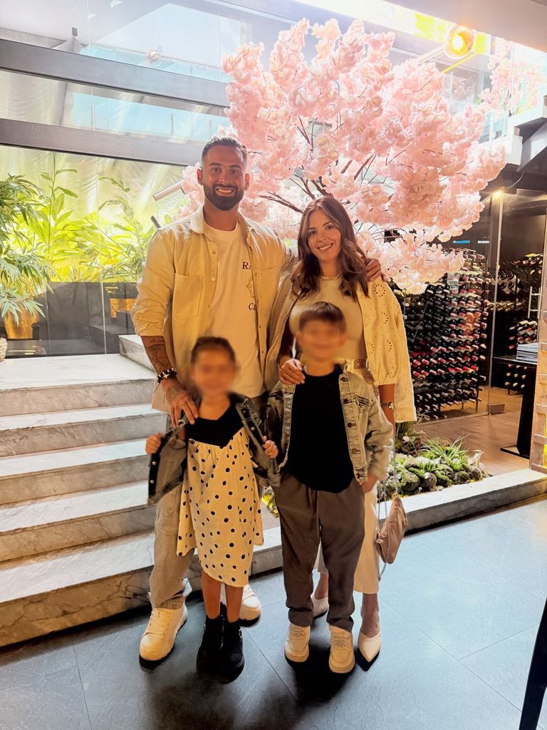 Yanina Maranella y sus hijos, Aaron y Ainhoa; familia de Lucas Trejo 