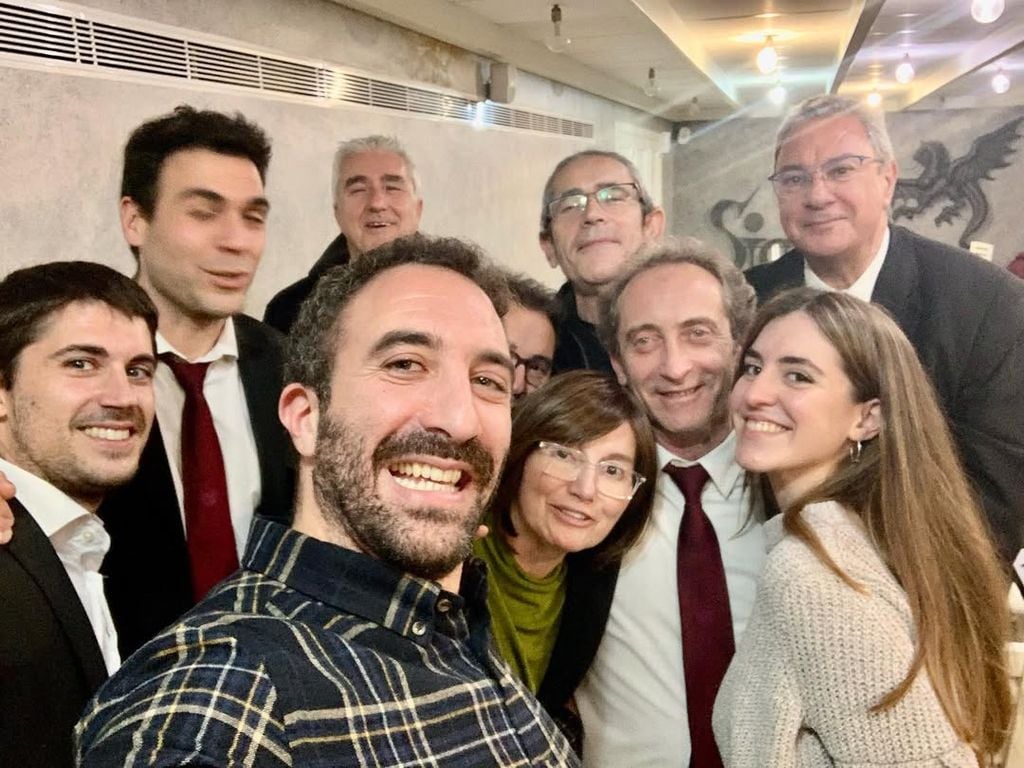 Daniel Broncano junto a sus compañeros de orquesta 