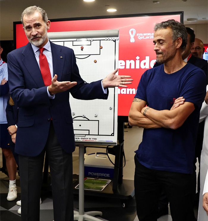 Don Felipe y Luis Enrique