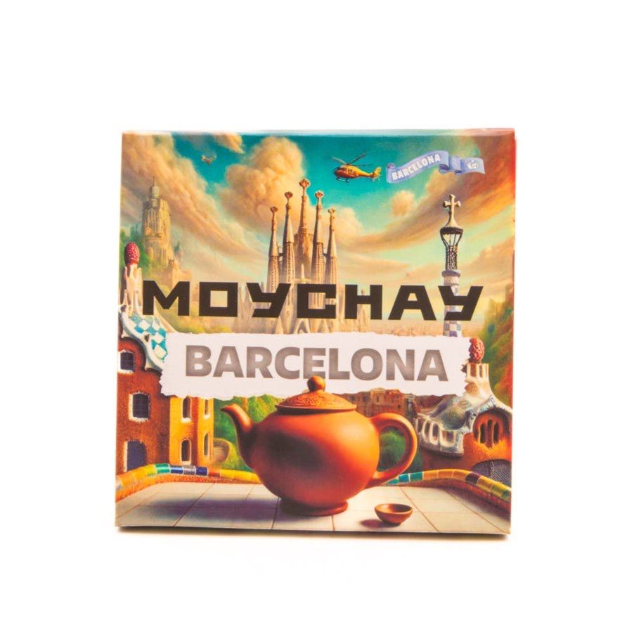 Moychay convierte el Park Güell y la Sagrada Família en un tea brick inspirado en el imaginario de Gaudí.