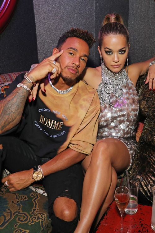 Lewis Hamilton y Rita Ora