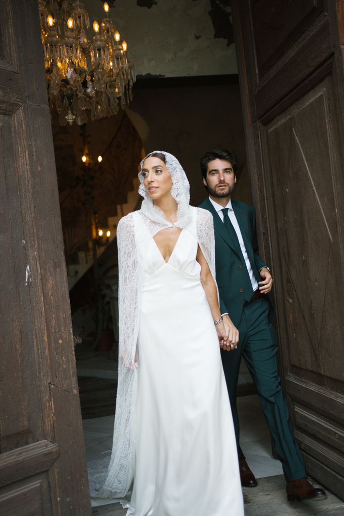 Look de novia de Lorena Panea