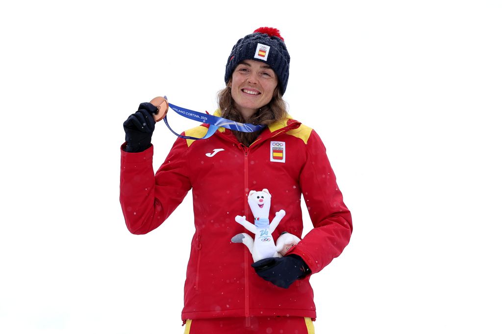 Ana Alonso Rodriguez con su medalla de bronce