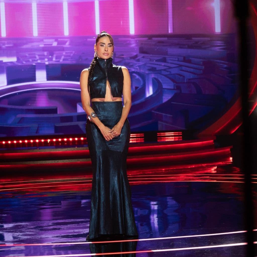 Galilea Montijo en un diseño de cuero de José Sánchez
