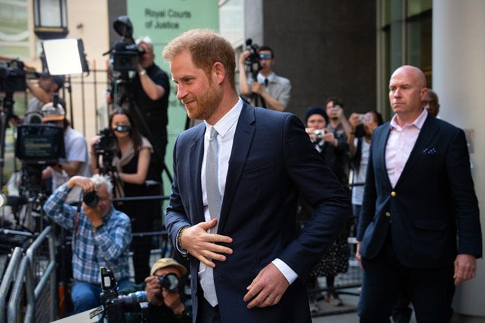 El príncipe Harry en los tribunales de Londres