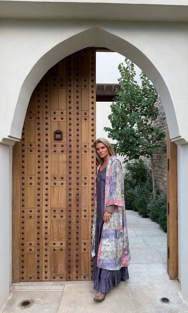 Esther Cañadas en su escapada a Marruecos.